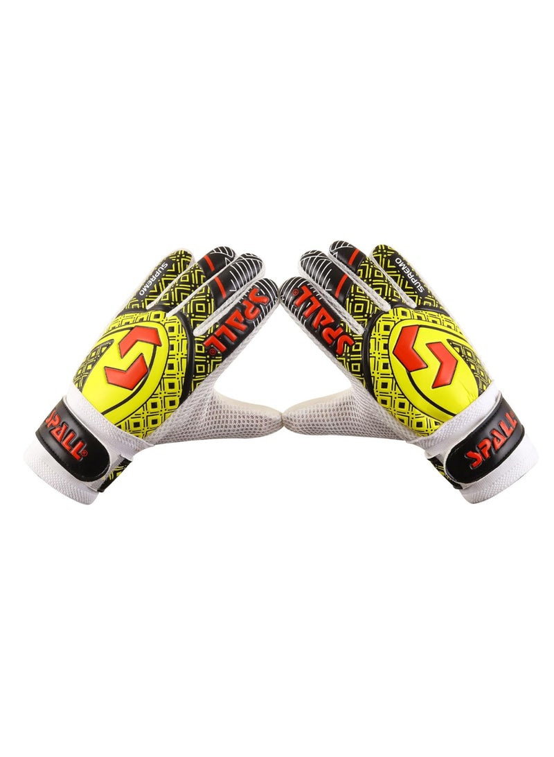 Spall Goalkeeper Gloves Strong Grip with Finger Spine Double Wrist Protection Prevent Injuries for The Toughest Saves Goalie Training Gloves for Youth & Adult - Image 2
