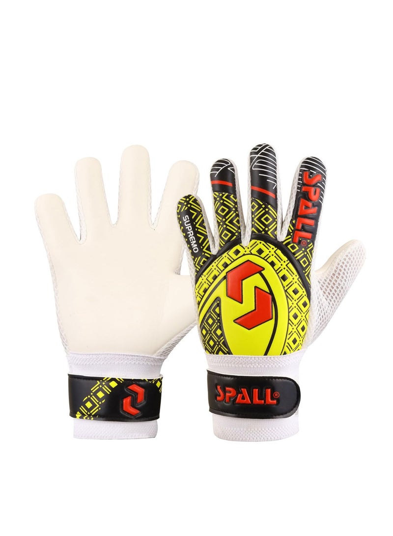 Spall Goalkeeper Gloves Strong Grip with Finger Spine Double Wrist Protection Prevent Injuries for The Toughest Saves Goalie Training Gloves for Youth & Adult - Image 1
