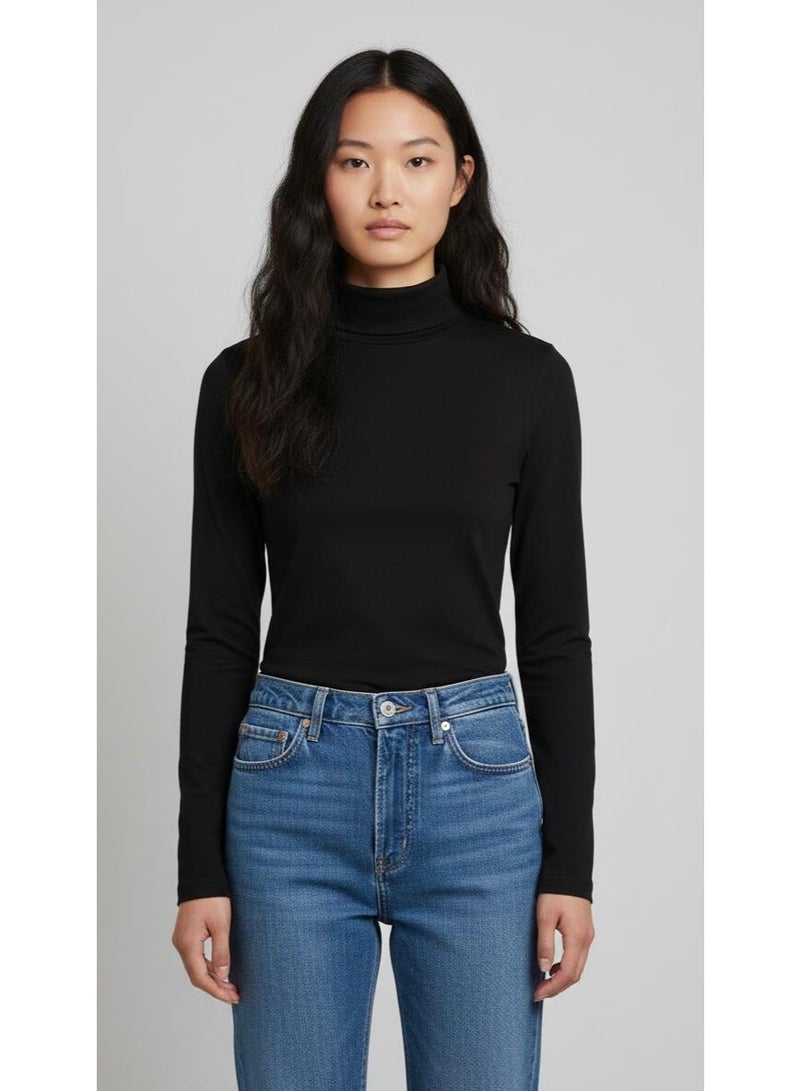 Don't Call Me Jennyfer Women's Basic Mock-Neck Long Sleeve Top - Image 1