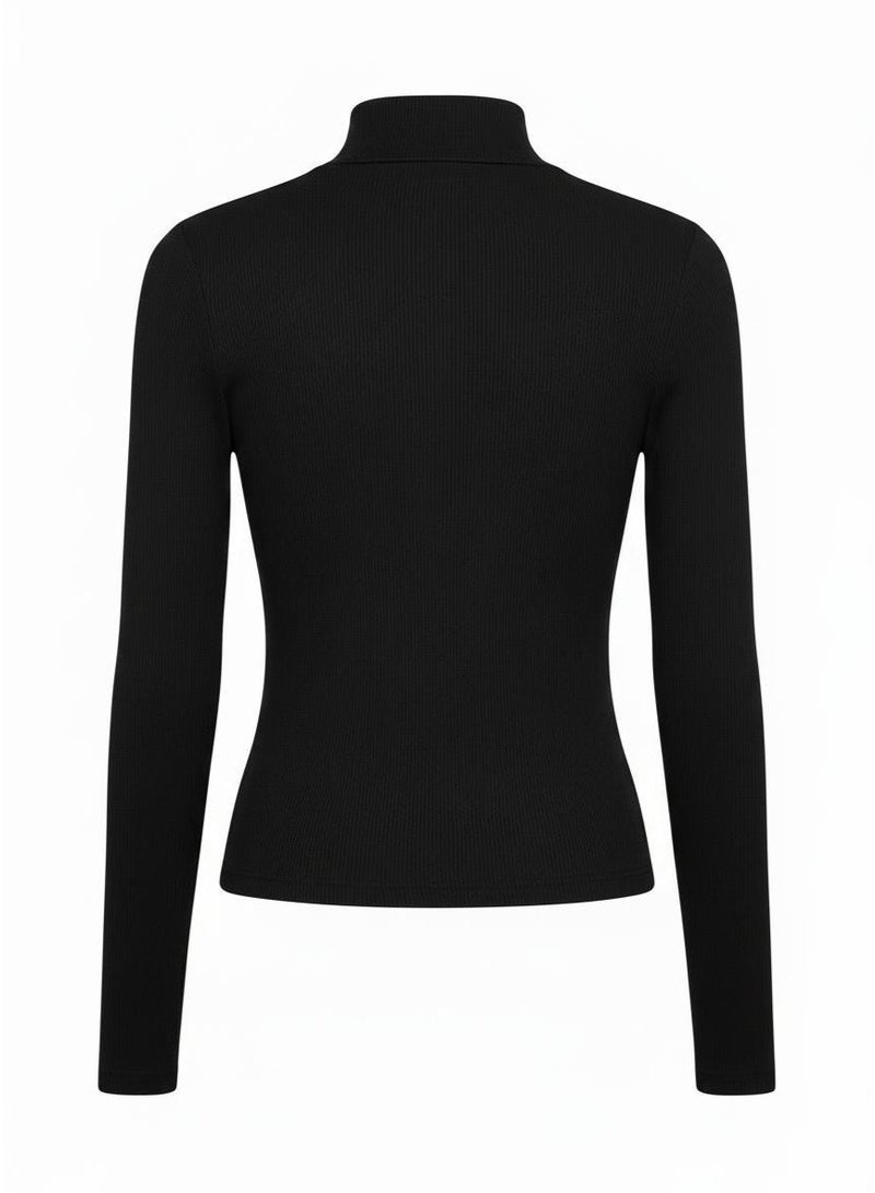 Don't Call Me Jennyfer Women's Basic Mock-Neck Long Sleeve Top - Image 5