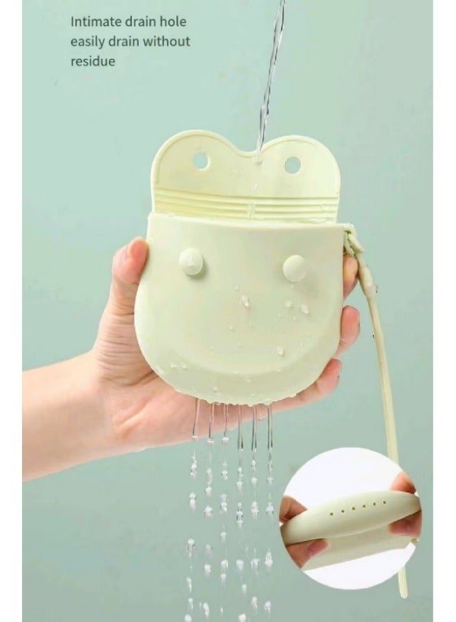 Generic Silicone Denture Storage Bag Dentures Portable Storage Box Denture Storage Bag Green  - Image 4