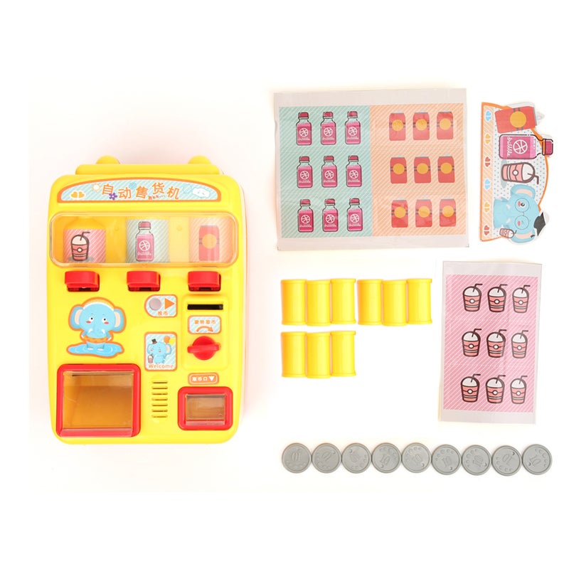 Kids Vending Machine Toy: Premium Plastic Interactive Learning Toy - Light & Voice Function Early Educational Toy for Kids Ages 3+ Pretend Play - Image 1