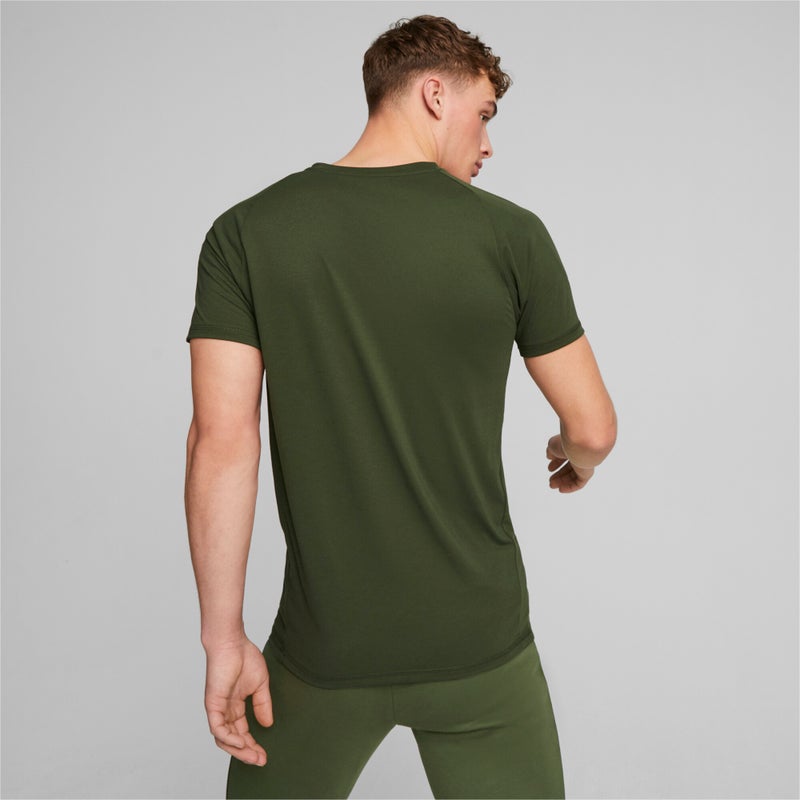PUMA EVOSTRIPE Mens Green T-shirt - Image 2