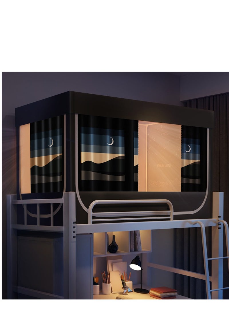 Y&D - Bed Canopy Tents Curtain Blackout Curtain Single Bed Tent Curtain Student Shading Cloth Bed Canopy Mosquito Net Student Sleep Privacy Protection - Image 1
