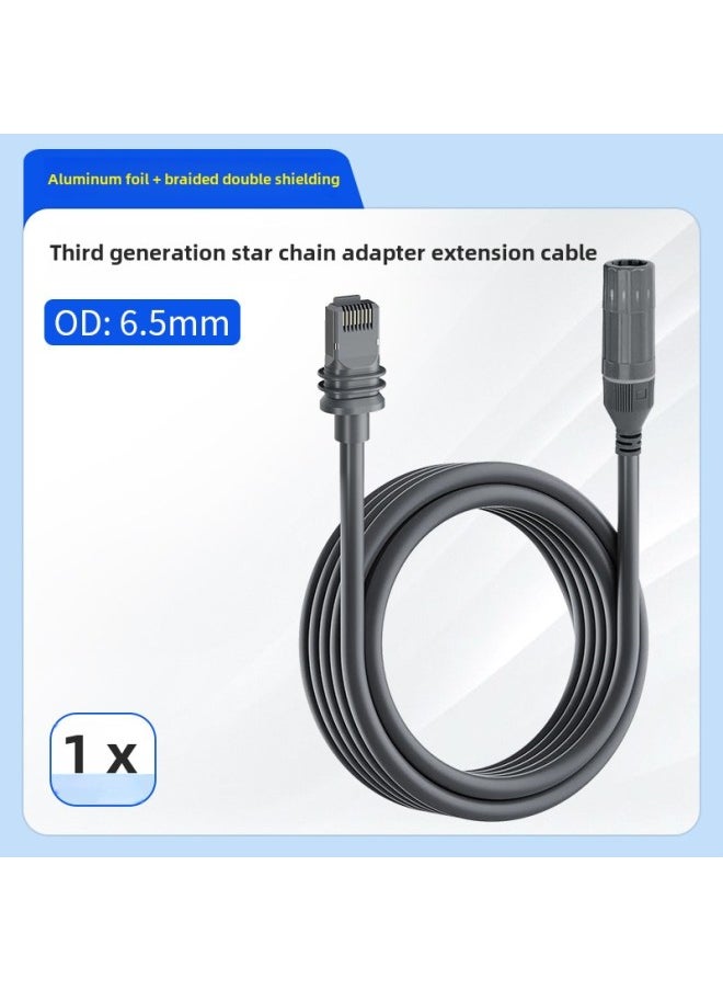 Generic Musk Satellite Internet Signal Double Shielding Star Chain Third Generation Receiving Line Starlink Gen3 Dedicated Line-Color:Star Chain Third Generation Extension Cord (ip68 Waterproof Head)-Line Length:3m  - Image 1