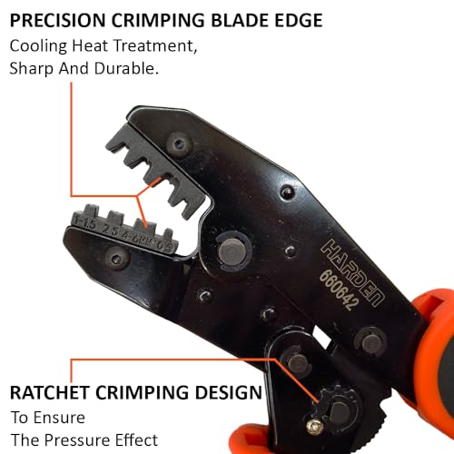 Harden Ratchet Crimping Modular Plug Tool Plier - Cable Wire Lug Tool Plier Crimper - 660642 - Image 4