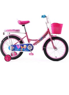 Vaux Elgo Mermaid Kids Road Bike 20 Inch w/ Training Wheels - Light Pink  - Image 1