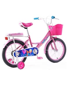 Vaux Elgo Mermaid Kids Road Bike 20 Inch w/ Training Wheels - Light Pink  - Image 2