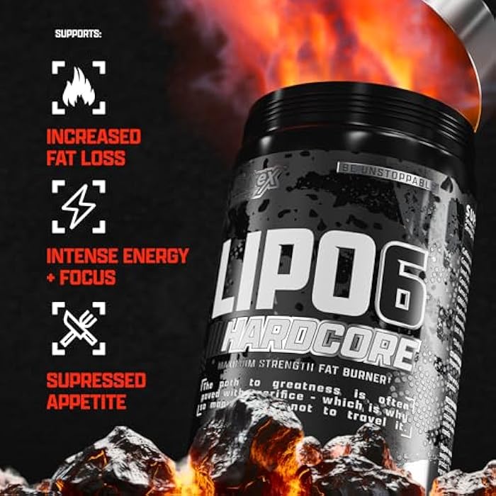 Nutrex Research Lipo-6 Hardcore Supplement, Supports Metabolism & Energy, Dietary Capsules – 60 Count - Image 4