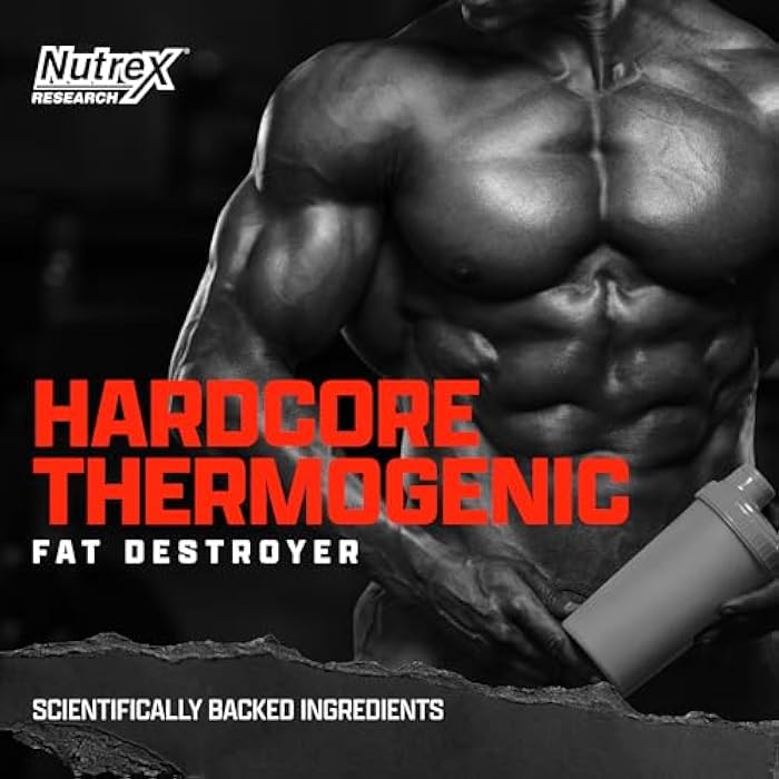 Nutrex Research Lipo-6 Hardcore Supplement, Supports Metabolism & Energy, Dietary Capsules – 60 Count - Image 2