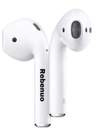 REBENUO True Wireless Bluetooth Earpods Headset with Wireless Charging (White, Version 5.0) - 80 Hours Standby, 400mAh Charging Box - pzsku/Z3E5DD97671BA29B5D850Z/45/_/1715320410/b424e180-1f34-4063-be6c-8f1083bd303a