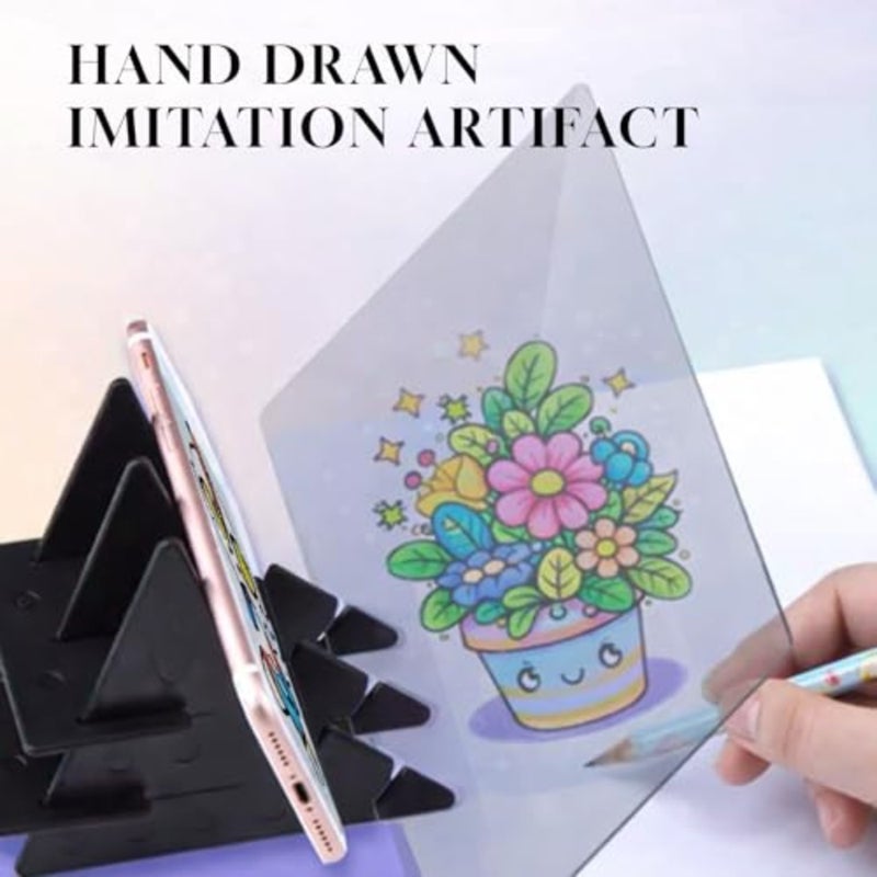 لوحة رسم بصرية، جهاز عرض لوحة رسم الصور البصرية، أداة رسم جهاز عرض الرسم، لوحة تتبع الرسم DIY، لوحة عرض رسم بصري للمبتدئين والطلاب والفنانين - Image 4