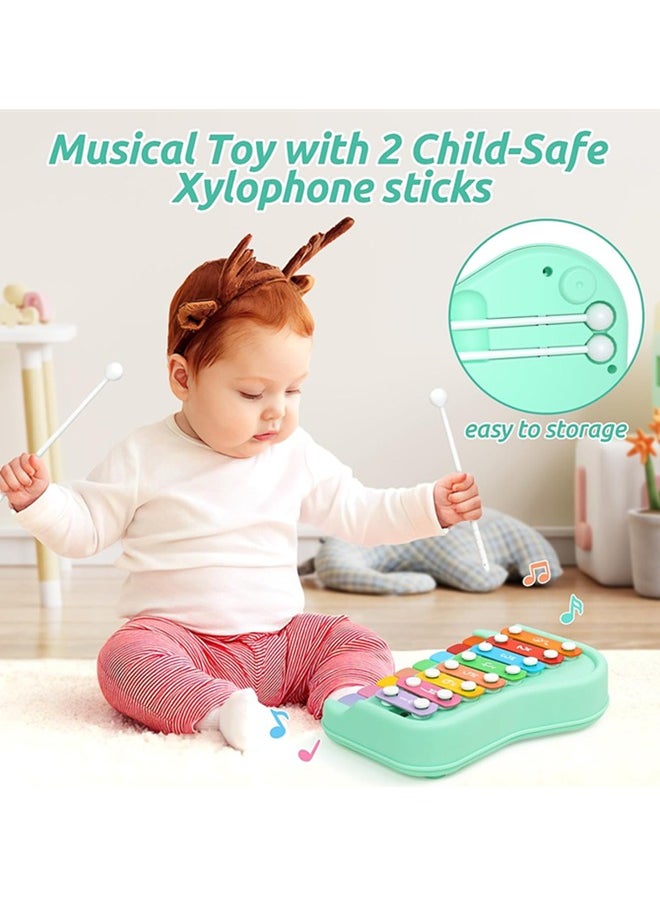 Generic 2 in 1 Baby Piano Toy for Toddlers 1-3 Years Old, 8 Multicolored Key Keyboard Baby Xylophone Piano, Preschool Educational Musical Learning Instruments Toy for Baby Kids Girls Boys  - Image 4