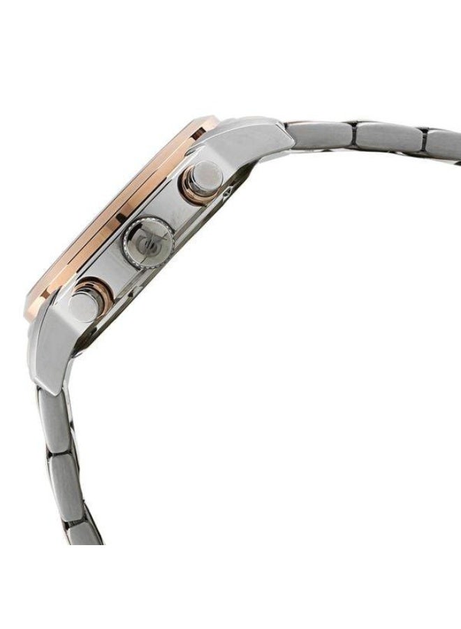 TITAN Octane Quartz Chronograph with Date White Dial Two Toned Silver & Rose Gold Stainless Steel Strap Watch for Men - 90086KM02 - Image 3