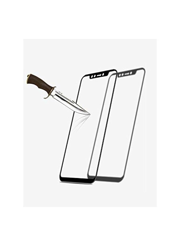 PROMASS Pocophone F1 3D Curved Full Coverage Tempered Glass Screen Protector For With Black Frame - Image 5