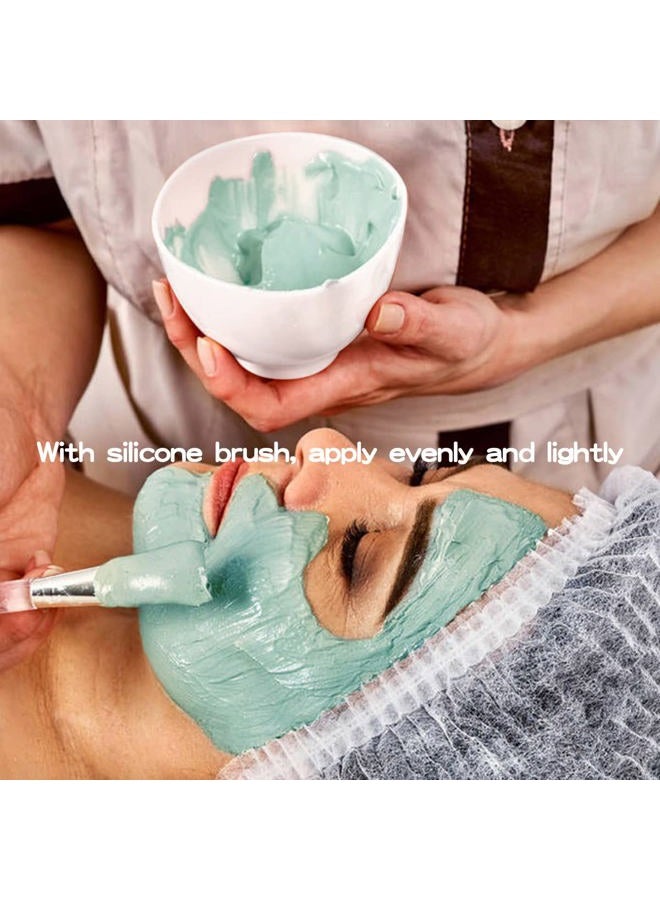 FERCAISH 4Pcs Diy Face Mask Mixing Bowl, Microwavable Silicone Facial Mud Bowl Cosmetic Beauty Tool for Home Salon(White) - Image 5