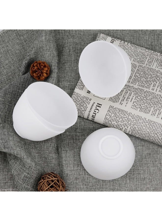 FERCAISH 4Pcs Diy Face Mask Mixing Bowl, Microwavable Silicone Facial Mud Bowl Cosmetic Beauty Tool for Home Salon(White) - Image 4