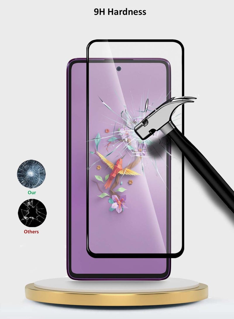 Wtech HMD Crest Max 5G 2024 Premium E2E Series Full Glue Full Cover Tempered Glass Screen Protector - Clear/Black - Image 3