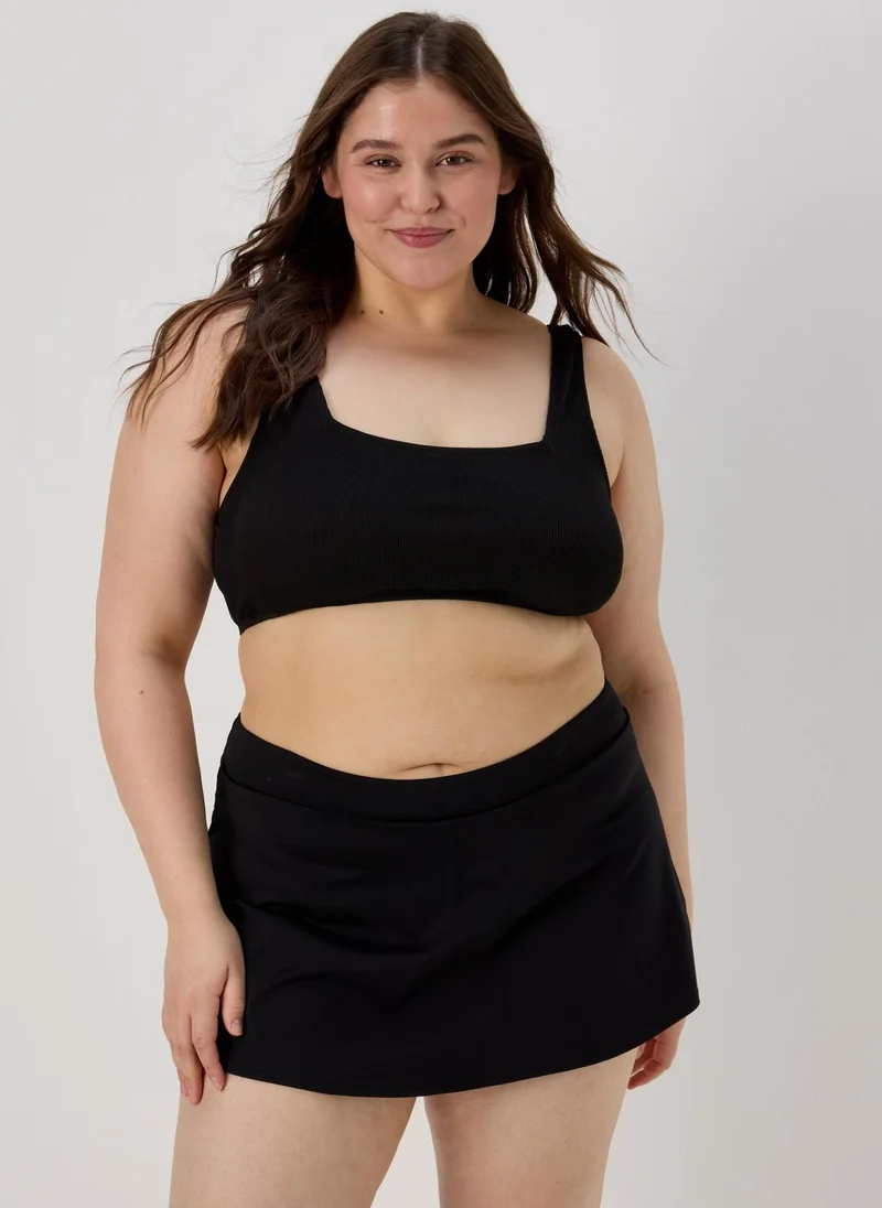 ماتلان Black Skirted Bikini Bottoms