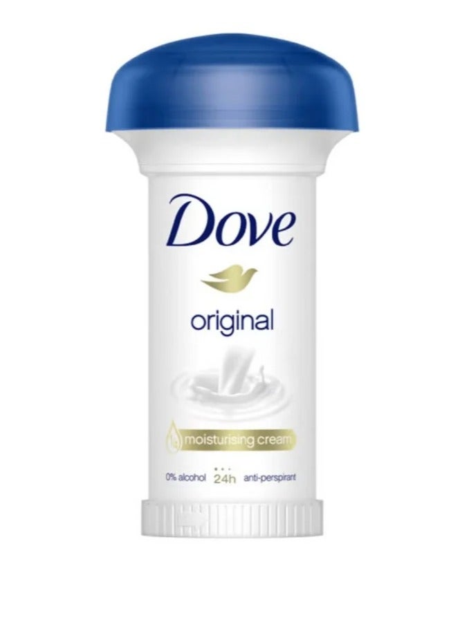 Dove Original moisturizing and anti-perspirant cream 50 ml - Image 1