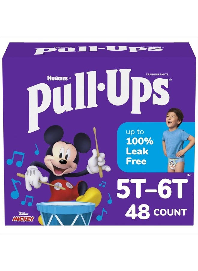 Pull-Ups Boys' Potty Training Pants, Size 5T-6T Training Underwear (50+ lbs), 48 Count  - Image 1