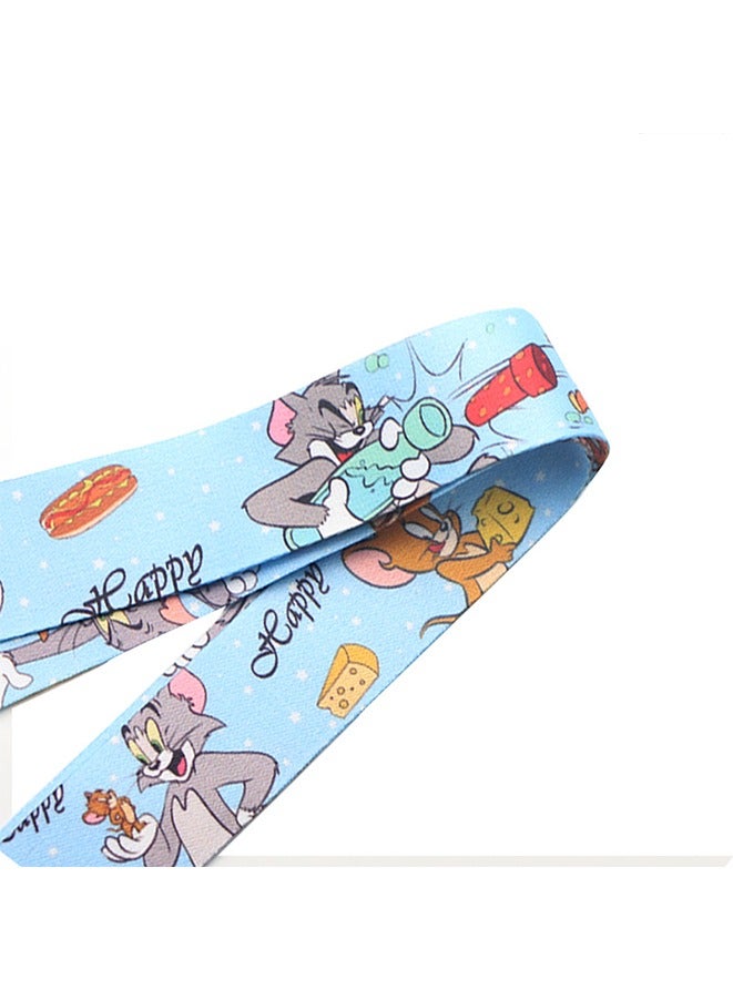 Tom and Jerry Neck Strap Lanyard Keychain- Versatile DIY Polyester Hanging Rope,ID Credit Card Pass Lanyard for Gym,Company, school,Keys & Accessories - Image 4