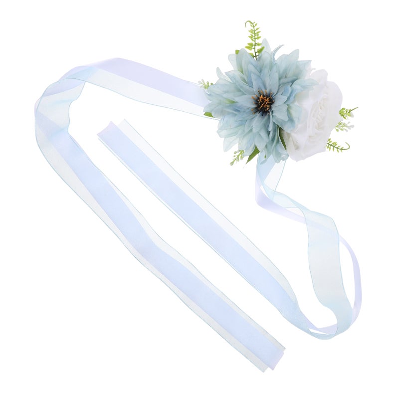 Chair Decor For Wedding: Flower Curtain Tiebacks - Artificial Floral Holdbacks For Drapes - Ceremony Aisle Decor Bridal Shower Chair Decorations - Image 4