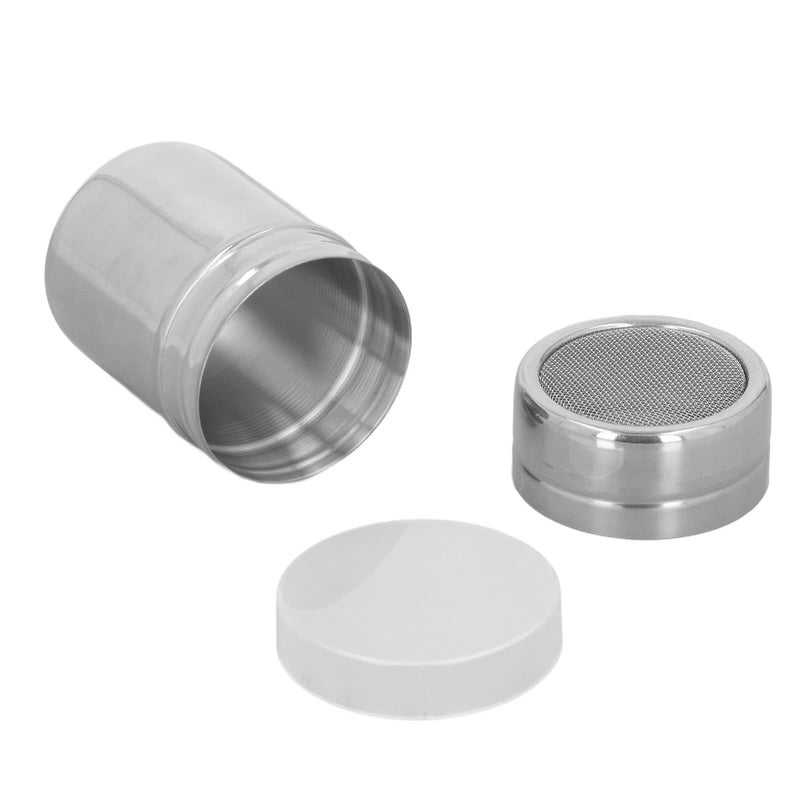 Stainless Steel Kitchen Powder Shaker With Spiral Buckle Cover for Coffee Cocoa Chocolate - Image 3