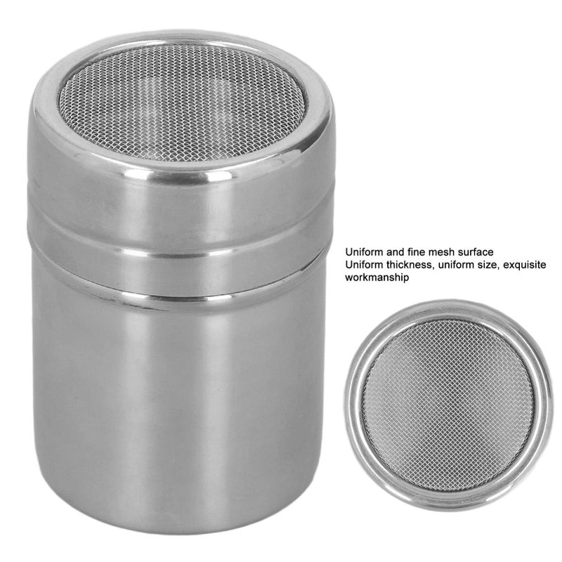 Stainless Steel Kitchen Powder Shaker With Spiral Buckle Cover for Coffee Cocoa Chocolate - Image 4