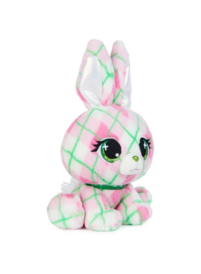 GUND P.Lushes Pets Kennedy Karrats Designer Fashion Plush Toy, Collectible Bunny Stuffed Animal, Pink and Green, 6” - Image 2