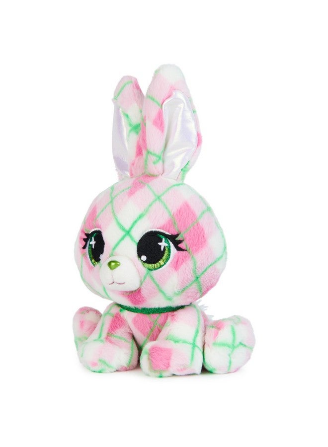 GUND P.Lushes Pets Kennedy Karrats Designer Fashion Plush Toy, Collectible Bunny Stuffed Animal, Pink and Green, 6” - Image 3