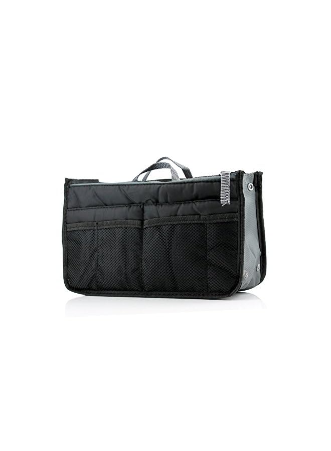 Gearonic Tm GEARONIC TM Lady Women Travel Insert Organizer Compartment Bag Handbag Purse Large Liner Tidy Bag - Black - Image 2