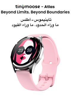 Tinymoose Atlas Smartwatch | AMOLED Display, GPS, AI-Powered Fitness Tracking, 15-Day Battery Life, Heart Rate & SpO2 Monitor, 30M Water Resistant, Bluetooth Calling, Super Responsive Touchscreen, for Android & iOS – Shadow Pink - pzsku/Z3E5E718730154A86CAFDZ/45/1741279206/c0c2efdc-b127-4836-9f04-7ee985da516b