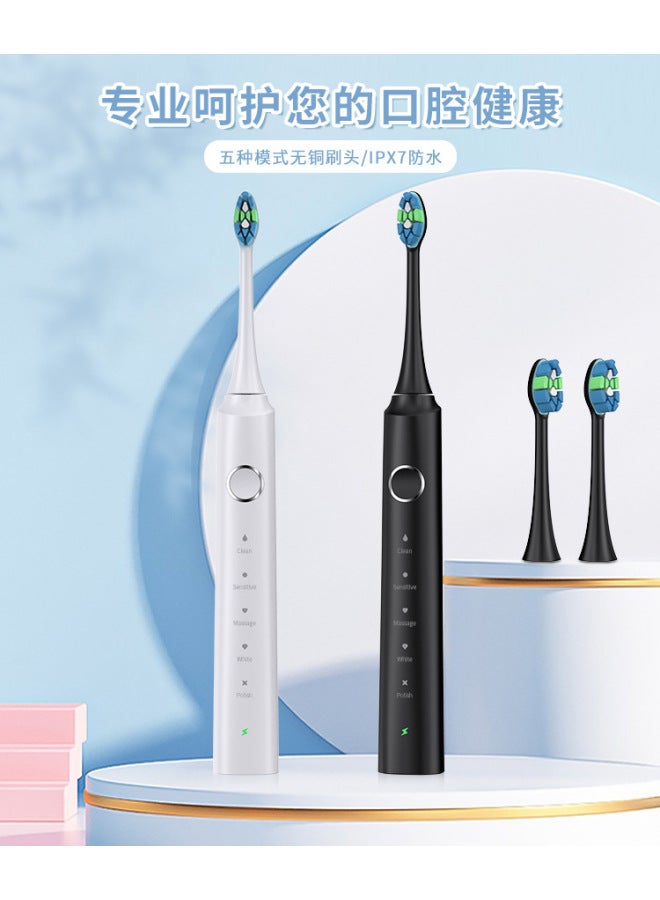 Sonic Electric Toothbrush Usb Fully Automatic Replacement Brush Head Magnetic Levitation Long-lasting Rechargeable Gum Care Portable