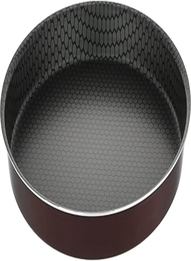 Trueval round teflon pizza pan, size 26 - maroon