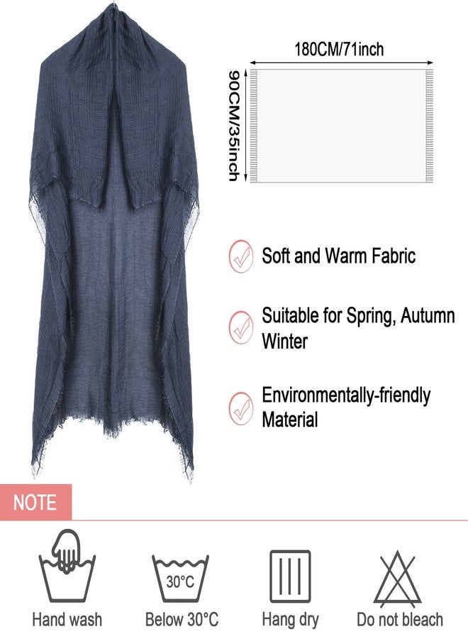 زانماي مجموعة زانماي المكونة من 8 قطع من أوشحة الحجاب النسائية لجميع الفصول، مصنوعة من القطن، بتصميم مجعد، بألوان متنوعة (ألوان زاهية). - Image 5