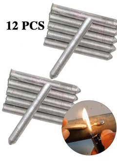 Realfrog 12 PCS Low Temperature Universal Welding Rod Metal Easy Melt Welding Rods Sticks Low Melt Solder Pipe Welding Tools Electrode Aluminum Rod for Aluminum Stainless Steel Iron  - Image 1