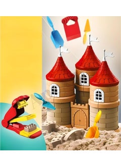 Apexma Fairytale Game Kinetic Sand Set 750 Gr. - Sand Castle Building Design Set with Accessories  - Image 1