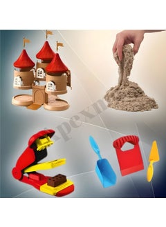 Apexma Fairytale Game Kinetic Sand Set 750 Gr. - Sand Castle Building Design Set with Accessories  - Image 2