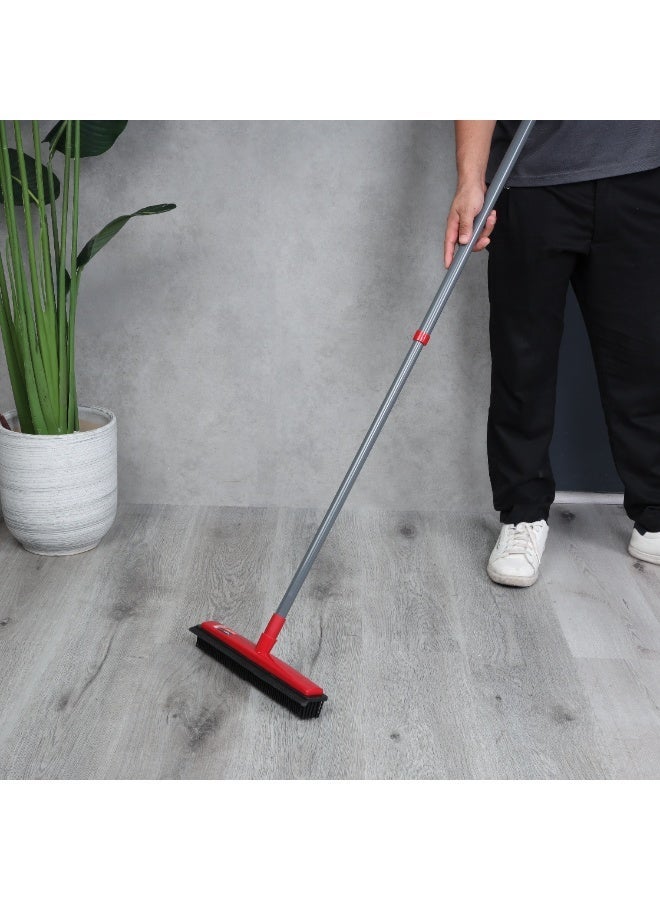 Royalford One Click Floor Broom RF12757 Long Floor Broom with Strong Iron Handle Upright Long Handle Broom with Stiff Bristles - Image 2
