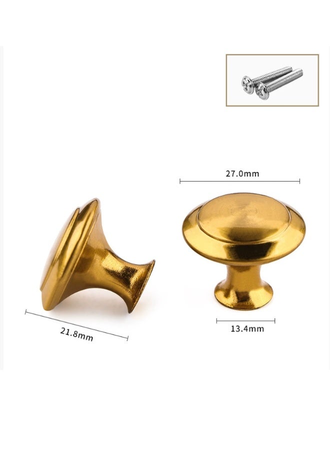10-Piece Drawer Knobs - 27mm Golden Cabinet Knobs and Pulls for Dresser, Kitchen, and Cabinet Drawers - Image 3