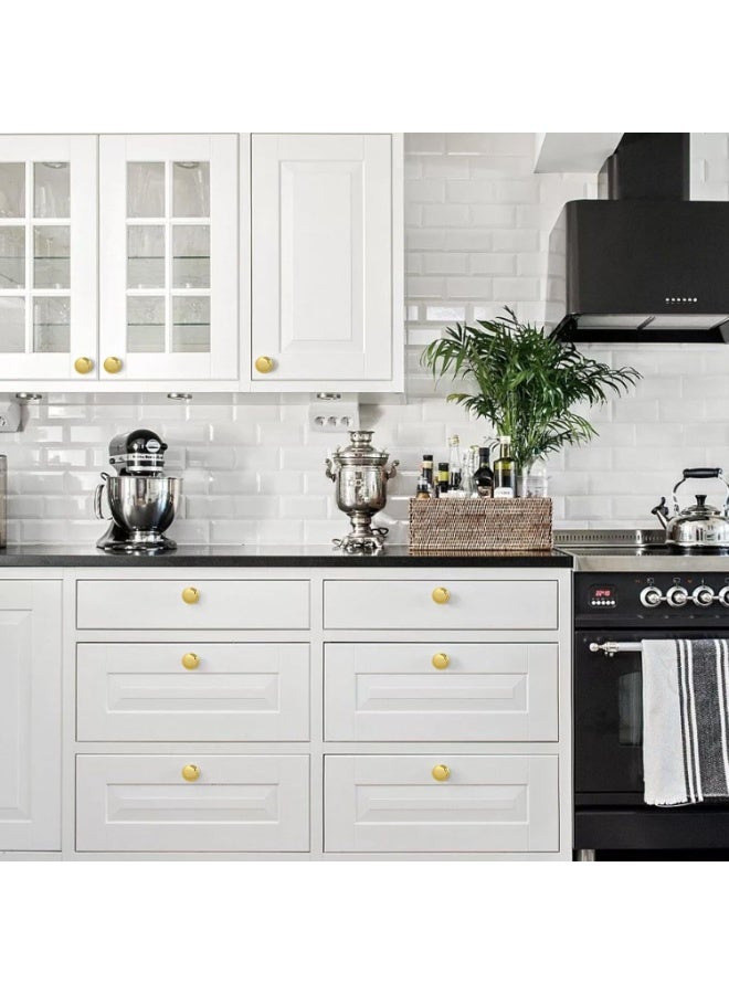 10-Piece Drawer Knobs - 27mm Golden Cabinet Knobs and Pulls for Dresser, Kitchen, and Cabinet Drawers - Image 4