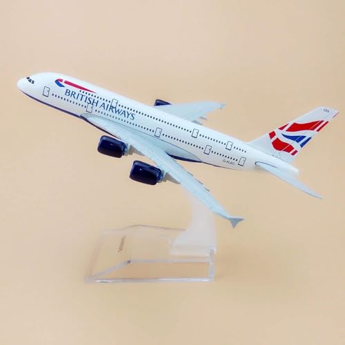 eS³kube Kids Metal Diecast Aeroplane Scale Model For Display Only, Size -16 Cm -1Pc - (British Airways), White - Image 2
