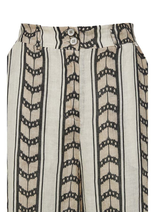 BSB Linen printed trousers - Image 2