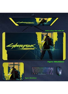 Cyberpunk Edge Walker Mouse Pad Computer Desktop Pad Lucy Edge Runner Cyberpunk 2077 Surrounding-Color:900x400x4mm-Pattern:Edge Walker 005