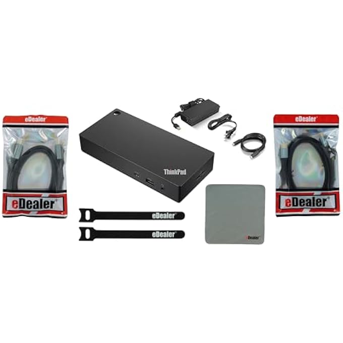 THINKPAD UNIVERSAL USB-C DOCK (40AY0090) + STARTER KIT BUNDLE - Image 1