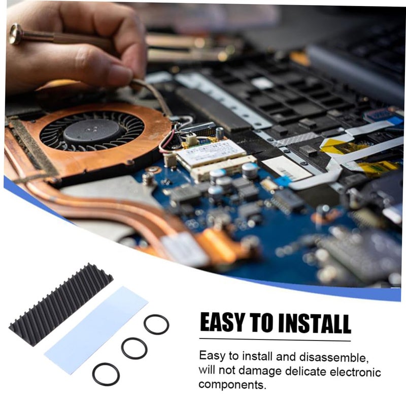 Copper Graphene SSD Heat Sink with Air Duct for NVMe Drives Efficient Laptop Cooling - Image 3