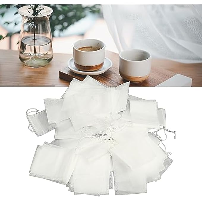 Sorandy 500 Pcs Disposable Tea Bags With Drawstring  Unbleached Empty Filter Bags For Loose Leaf Tea Fabric Infuser - Image 3