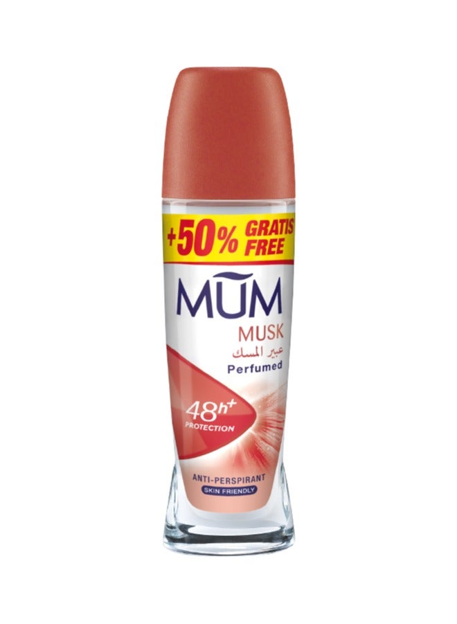 MUM Deodorant Roll-on - Musk, 48-Hrs Protection, Quick Drying Formula For All Skin Type, Pack of 3, 75ml Each - Image 2