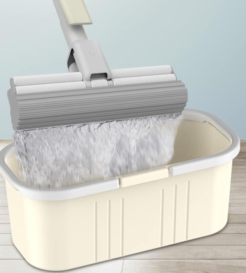 Newcreativetop Long Plastic Rectangular Handy Baskets/Mop Buckets (Noncollapsible Buckets 03 - Ivory) - Image 4